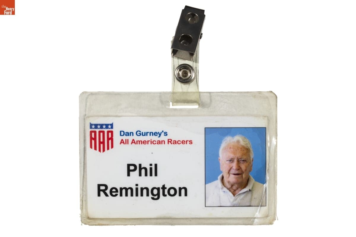 Identification Badge, Used by Phil Remington