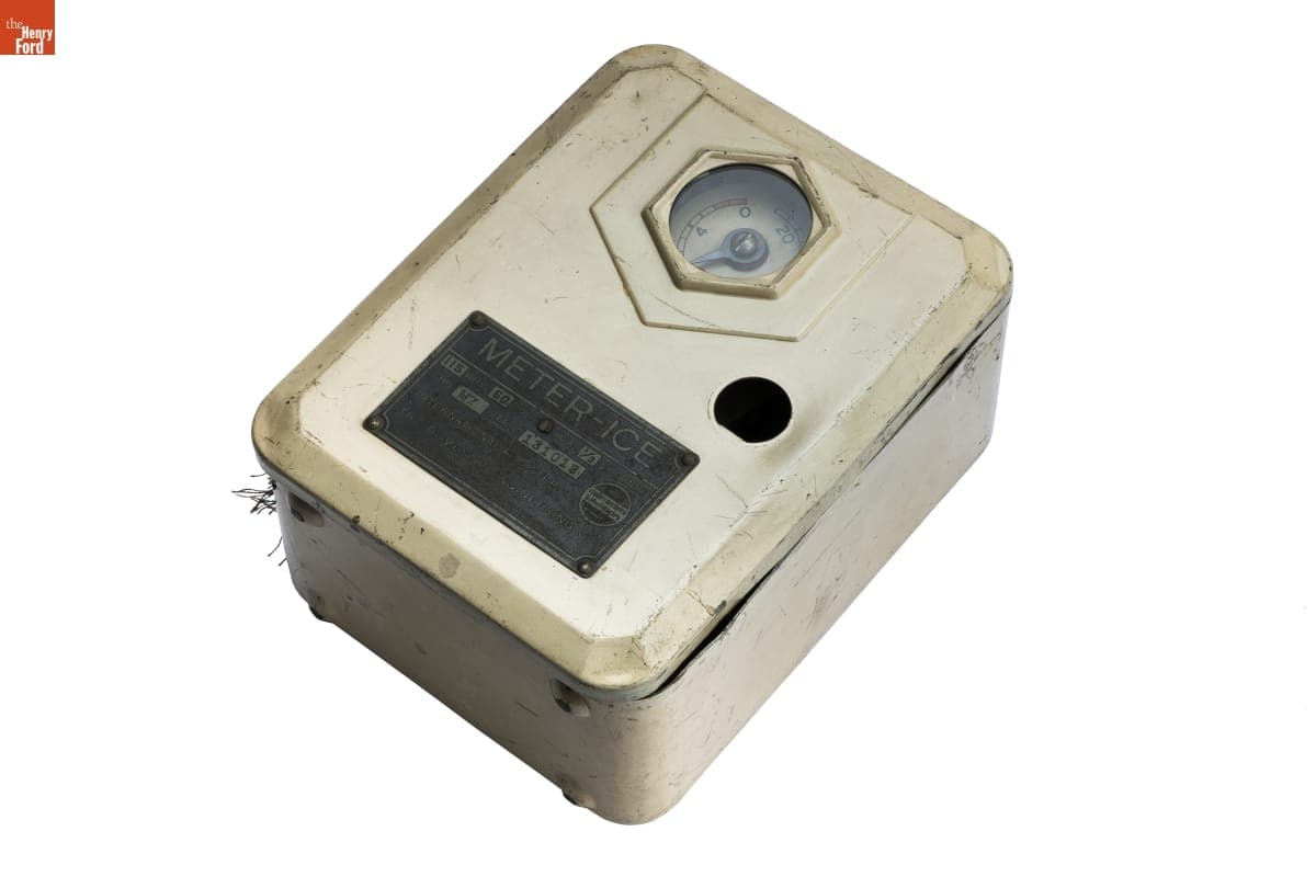 "Meter-Ice" Coin Operated Refrigerator Meter, 1935-1945