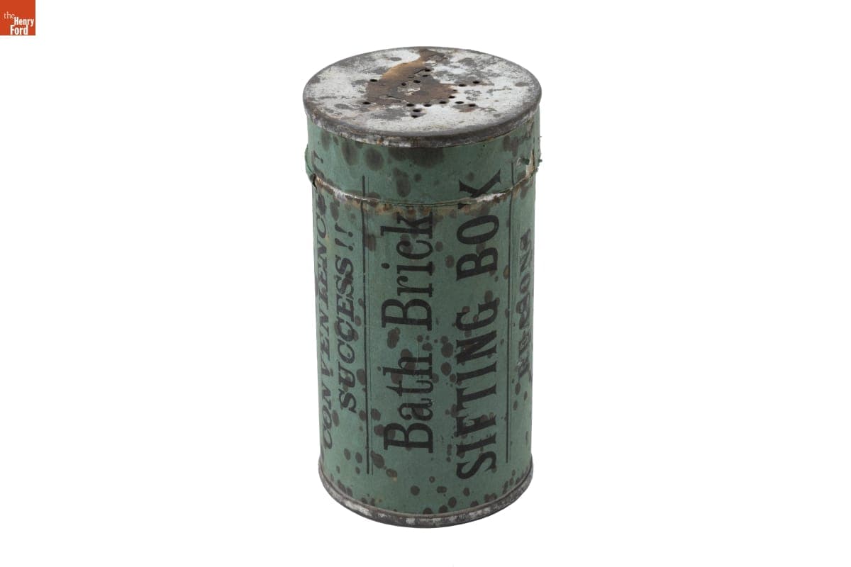 N.Y. Bath Brick Company Bath Brick Packaging and Sifting Box, 1870-1900