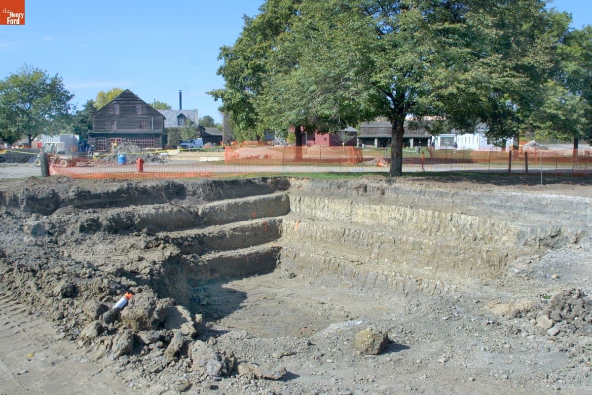 Loranger Gristmill Relocation Site, Greenfield Village Restoration Project, October 2002