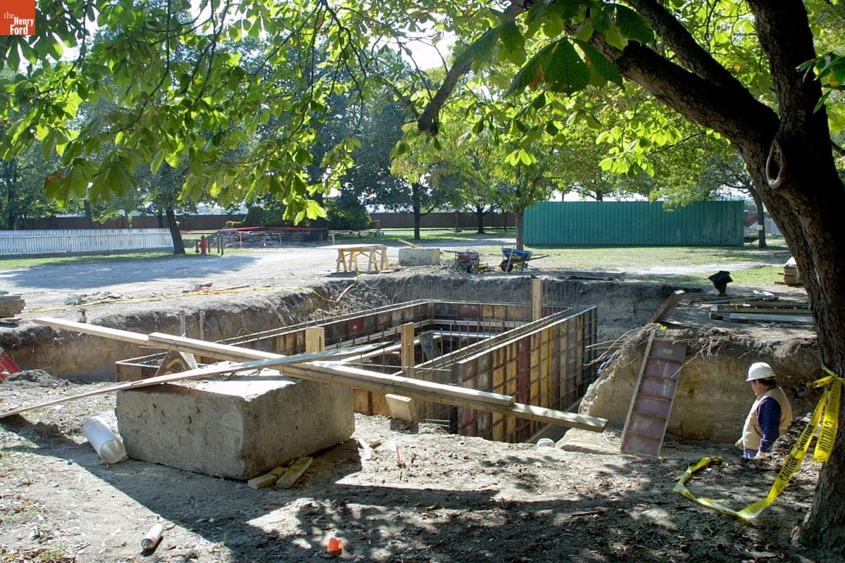 Phoenixville Post Office Relocation Site, Greenfield Village Restoration Project, October 2002