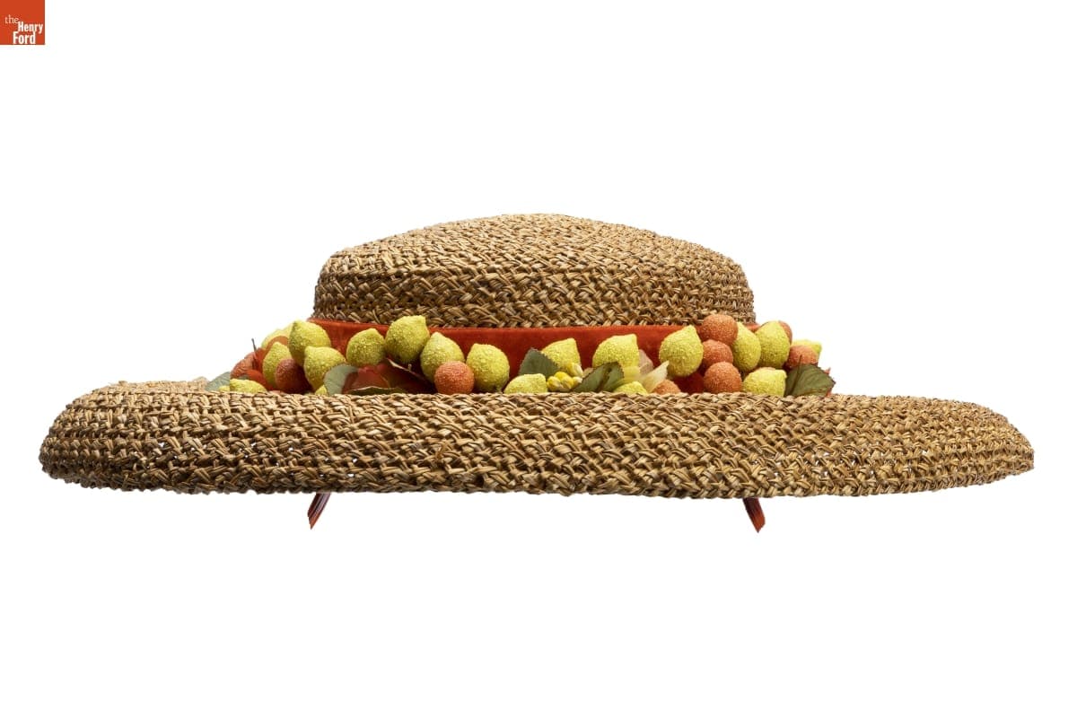 Straw Hat, Worn by Antoinette LeBay, 1947-1955