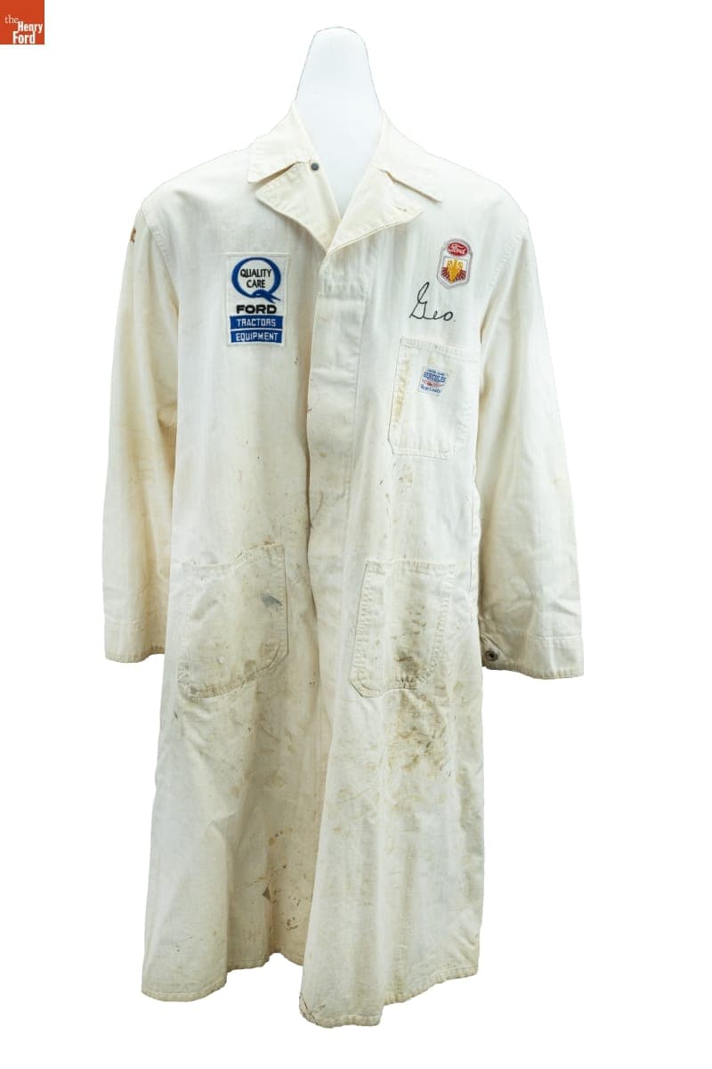 Ford Tractor and Implement Division Lab Coat, Worn by George S. Wilkerson