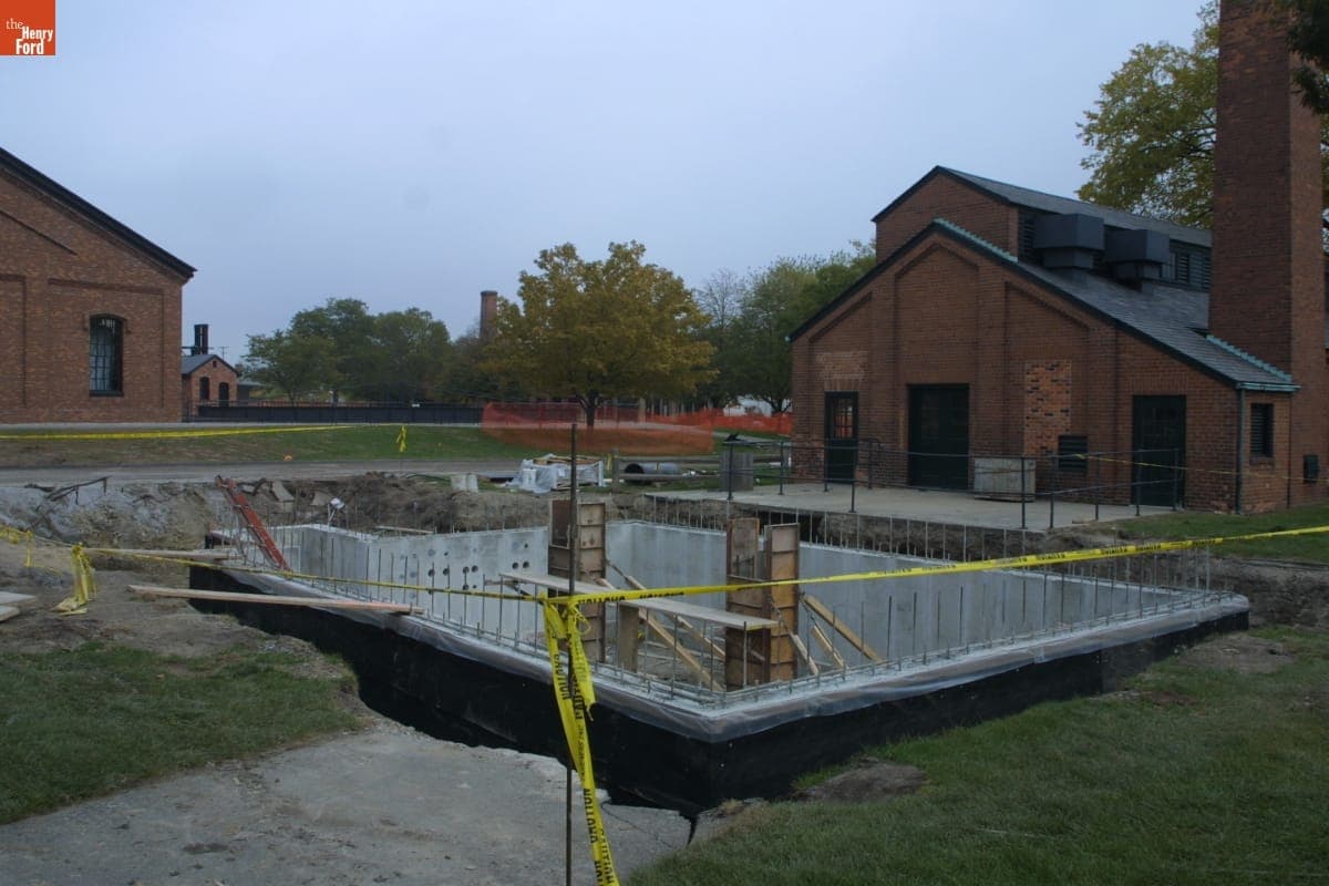 Gunsolly Carding Mill Relocation Site during the Greenfield Village Restoration Project, October 2002