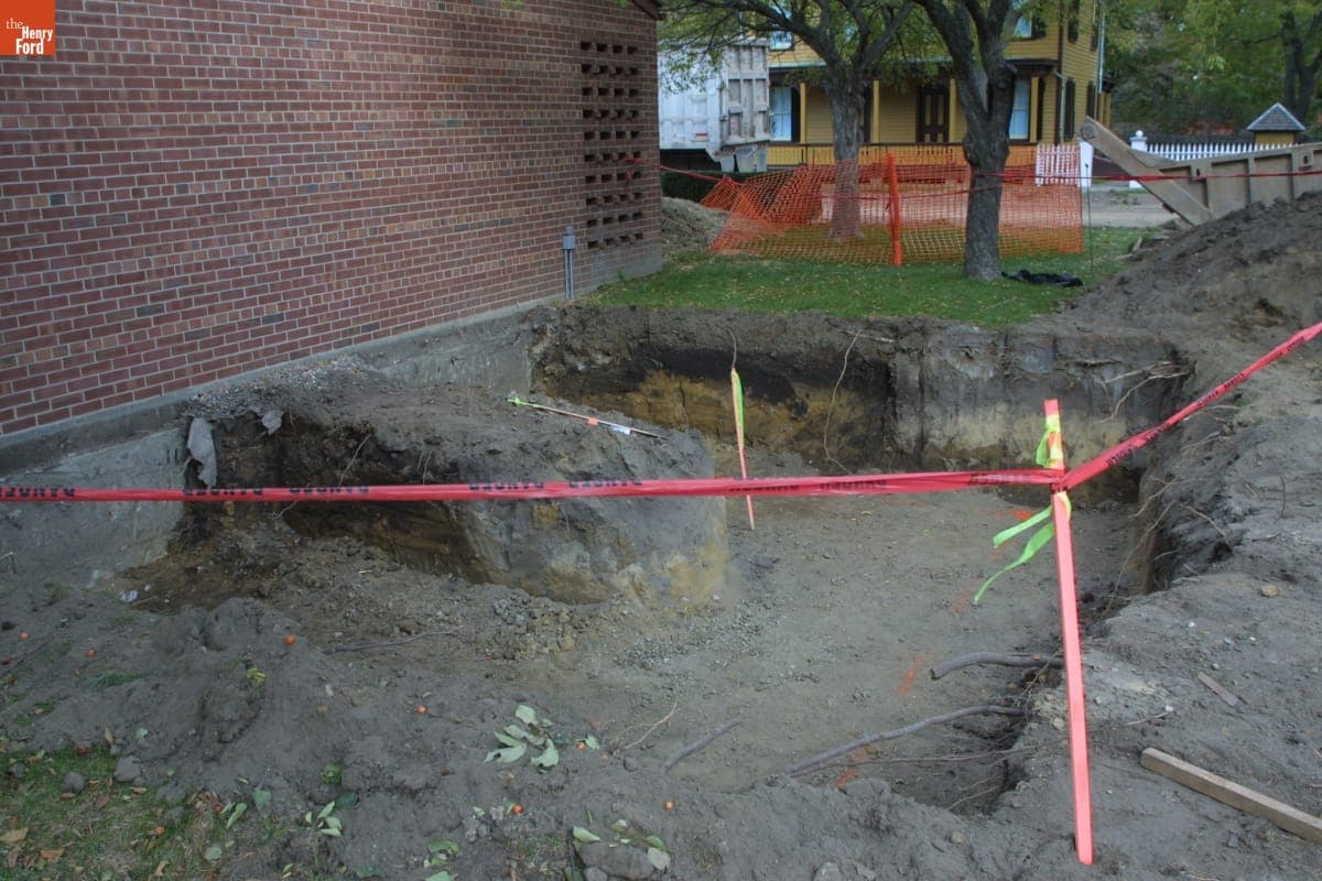 Christie Street during the Greenfield Village Restoration Project, October 2002