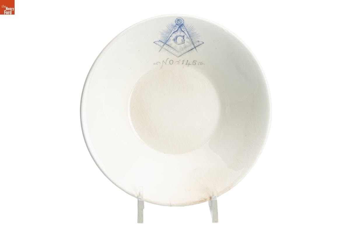 Masonic Saucer, 1876-1896