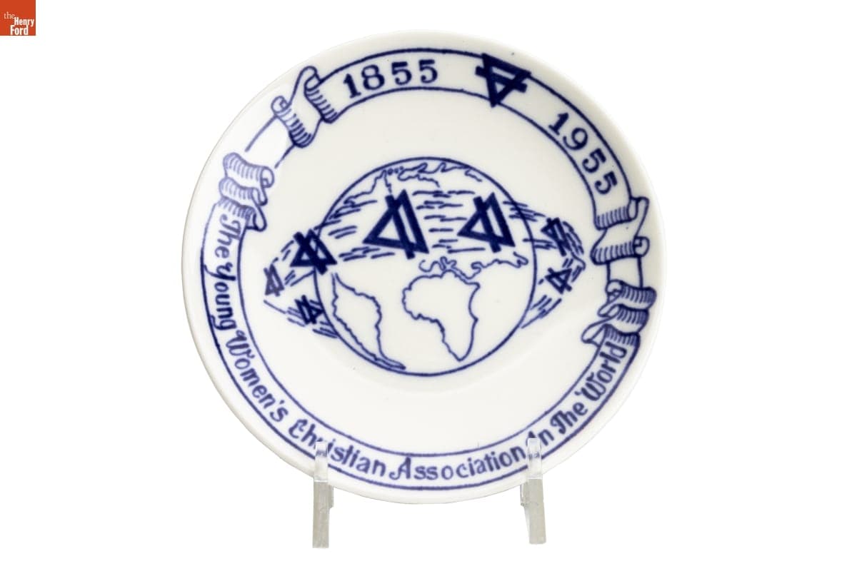 Y.W.C.A. 100th Anniversary Saucer, 1953