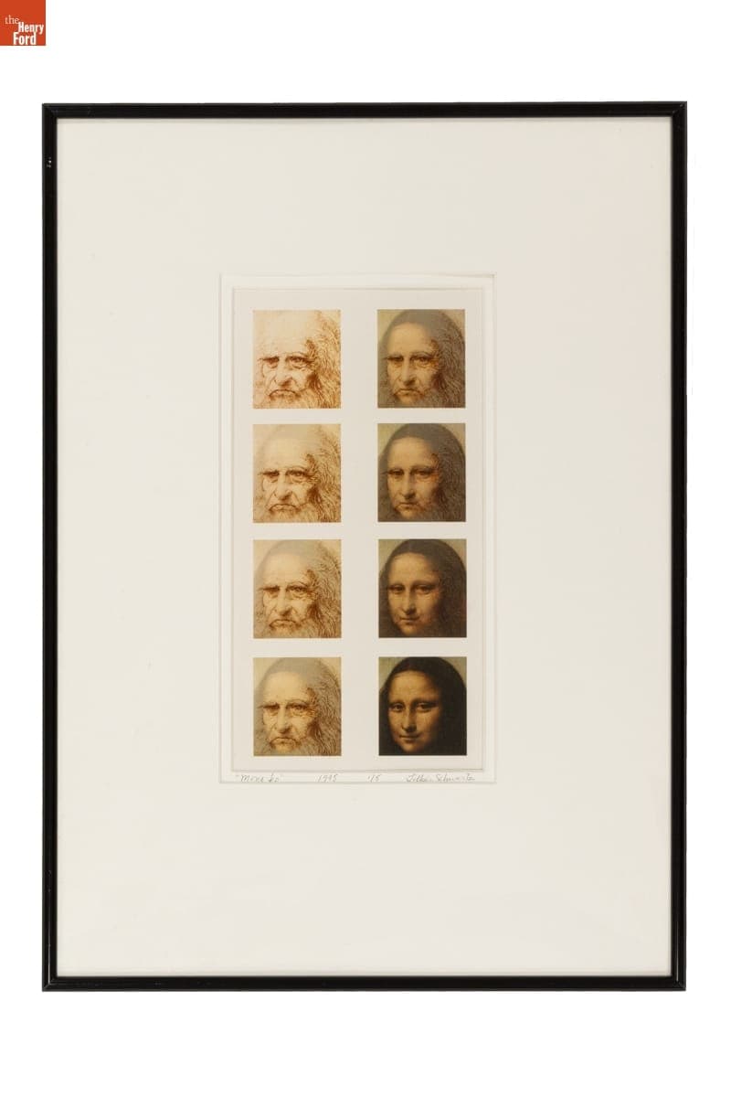 "Mona-Leo" by Lillian F. Schwartz, 1995