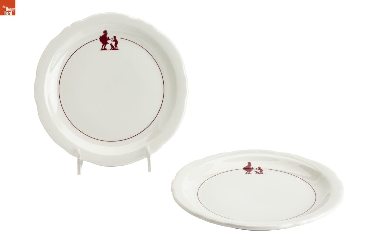 Howard Johnson's "Simple Simon and the Pieman" Dinner Plates, 1963