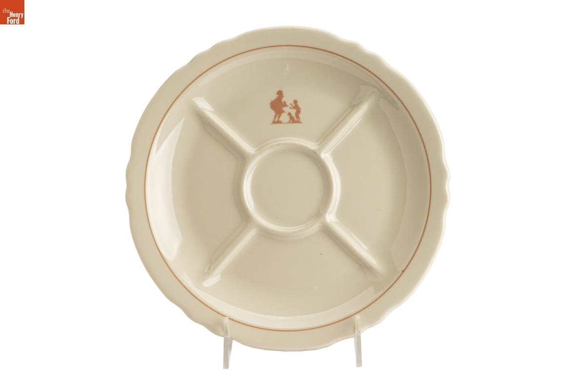 Howard Johnson's "Simple Simon and the Pieman" Divided Plate, 1963-1968