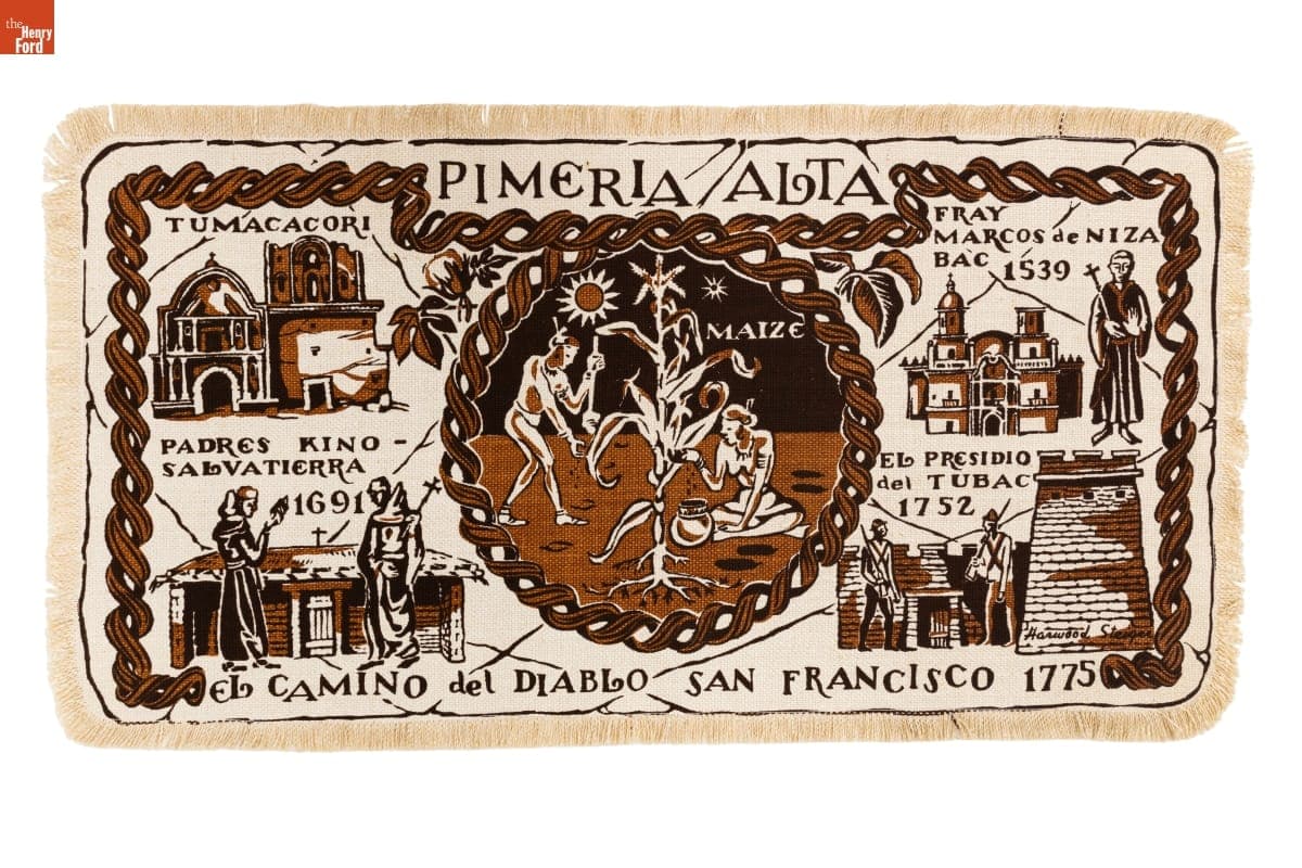 Harwood Steiger Placemat, "Pimeria Alta"