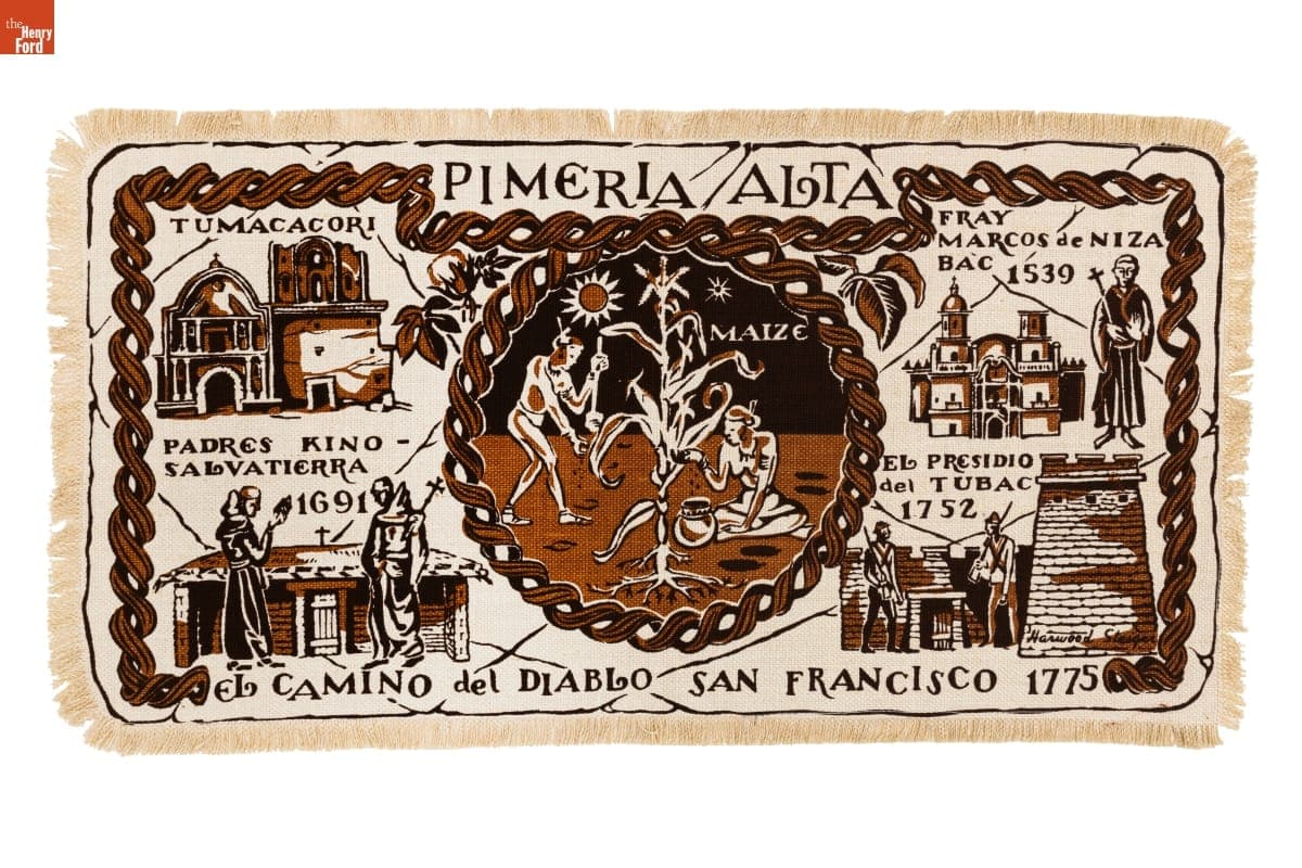 Harwood Steiger Placemat, "Pimeria Alta"