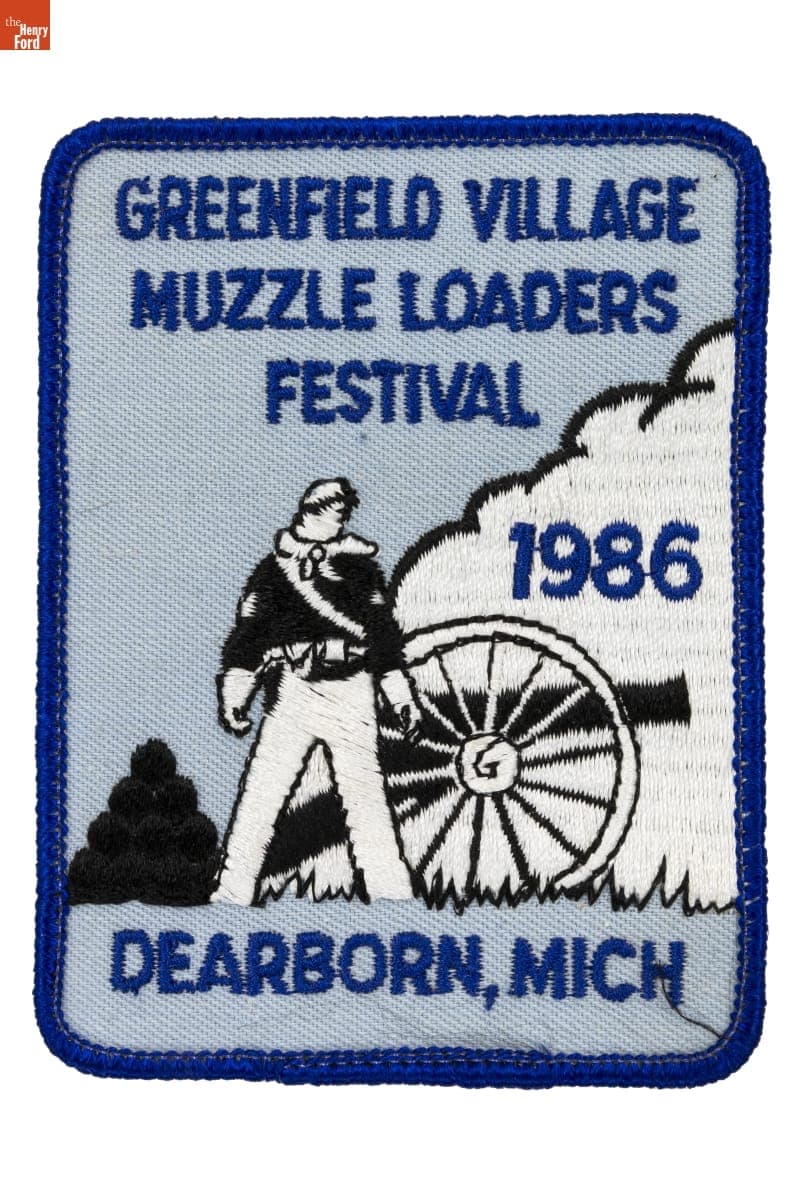 Greenfield Village Muzzle Loaders Festival Souvenir Patch, 1986