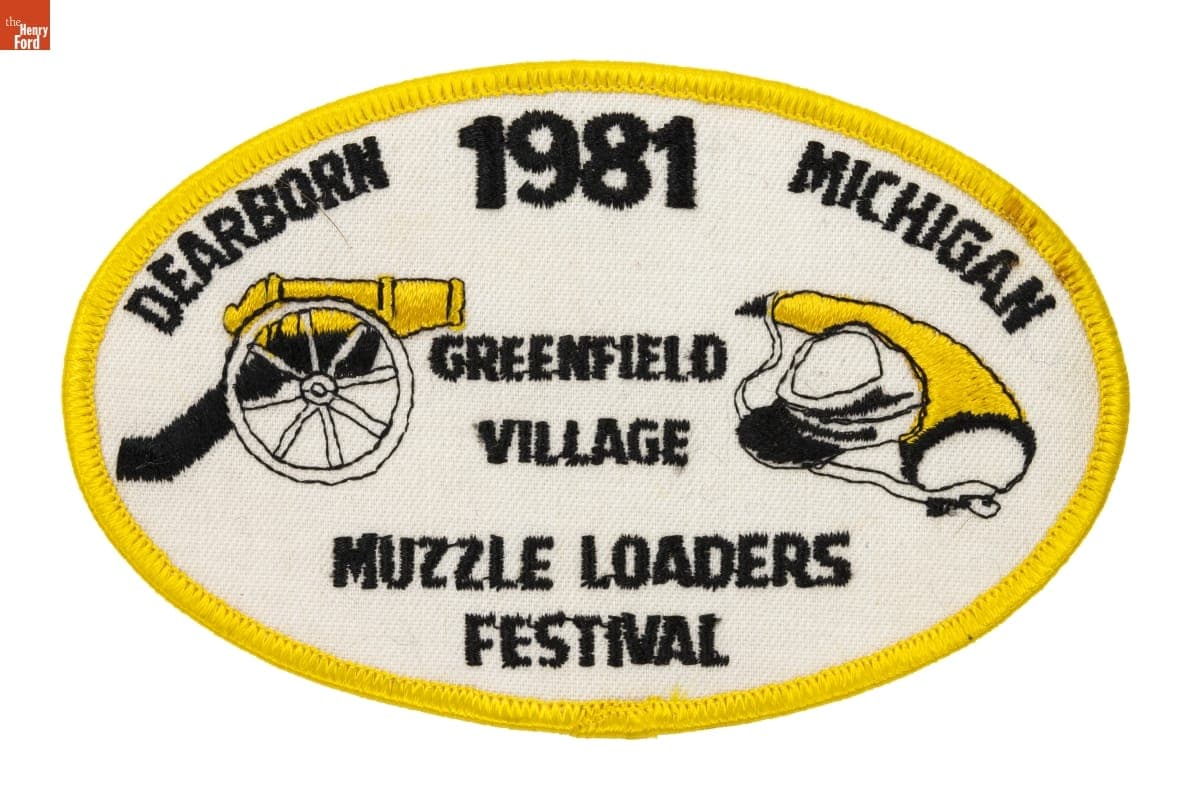Greenfield Village Muzzle Loaders Festival Souvenir Patch, 1981