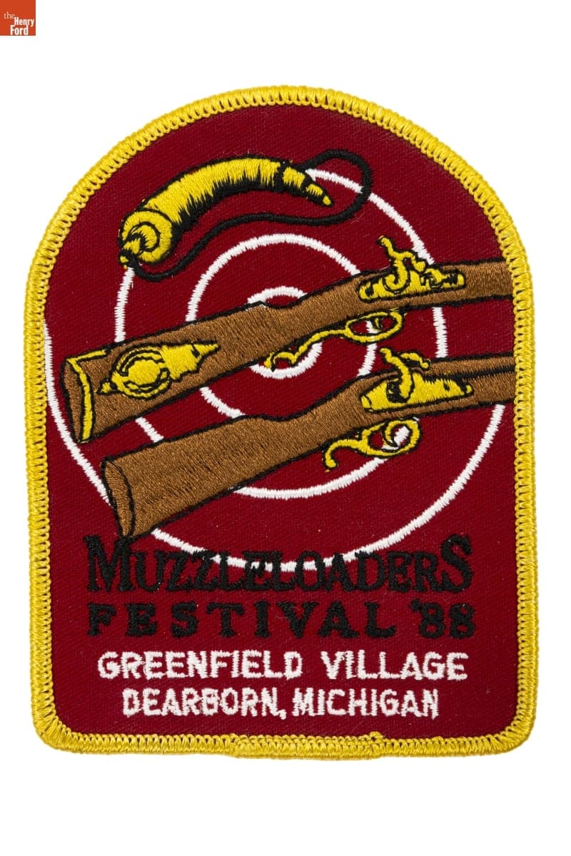 Greenfield Village Muzzle Loaders Festival Souvenir Patch, 1988