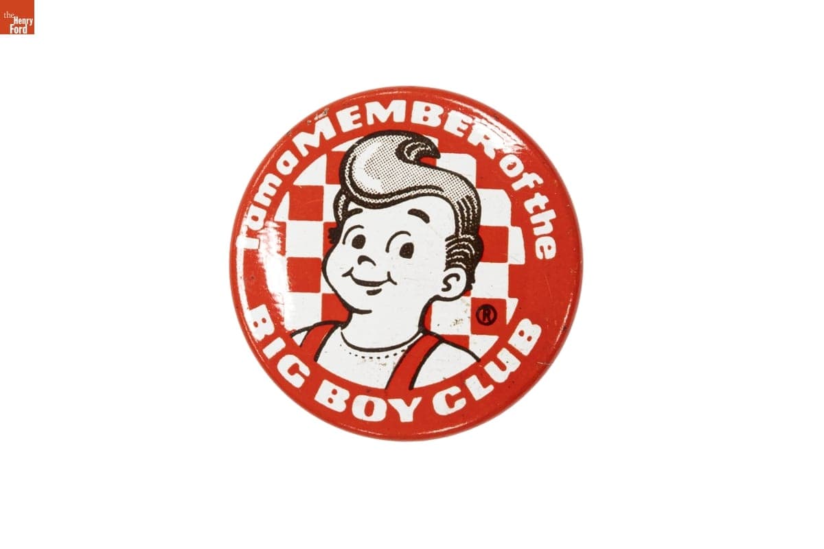 "I am a Member of the Big Boy Club" Button, circa 1990