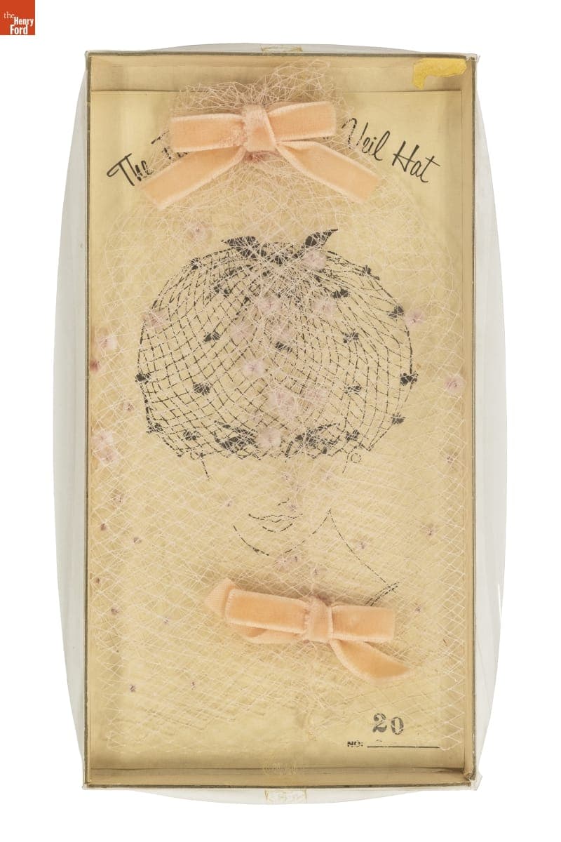 Famous Glamour Veil Hat, 1960-1965