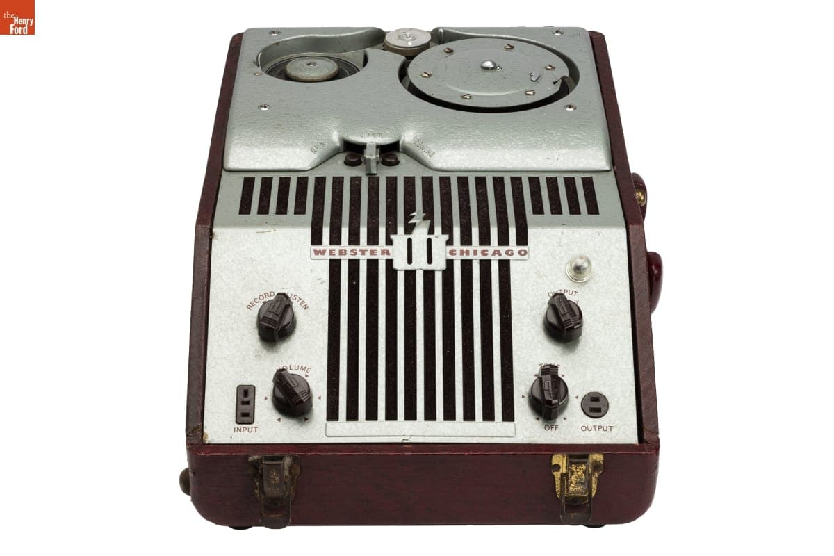 Webster-Chicago Model 80-1 Wire Recorder and Recordings, Used by Thomas and Shirley Gibson