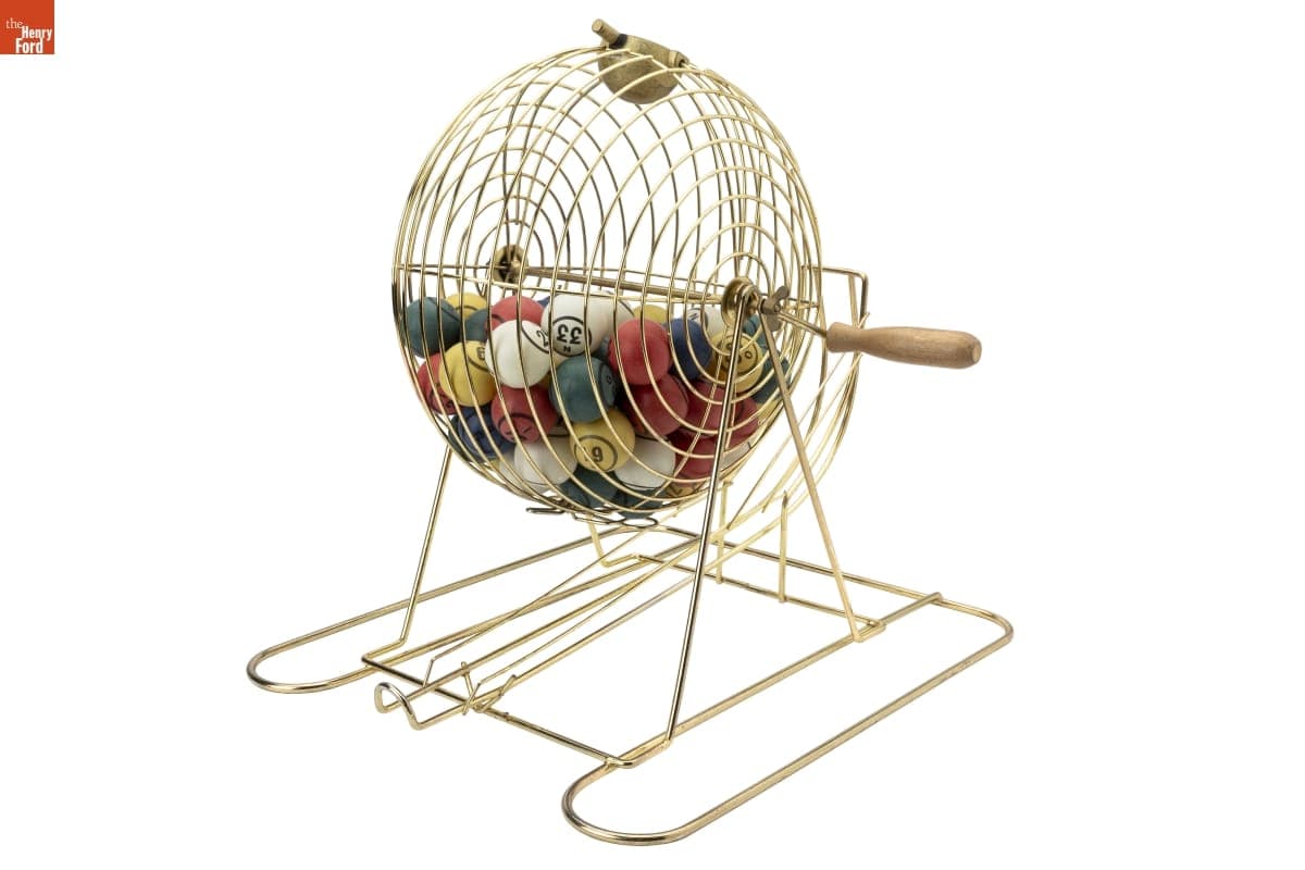 Bingo Cage and Ball Set, Used by FIVE15 for "Drag Queen Bingo", 2007