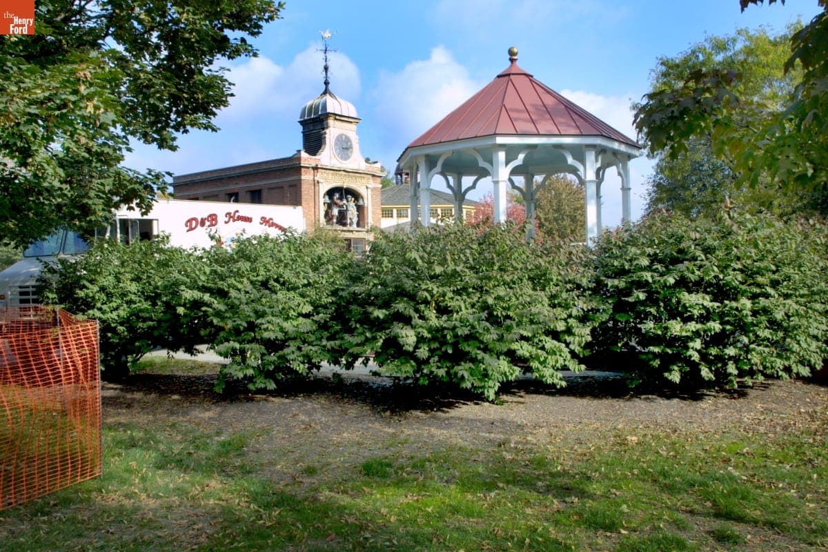 Bandstand before Relocation during the Greenfield Village Restoration Project, October-November 2002