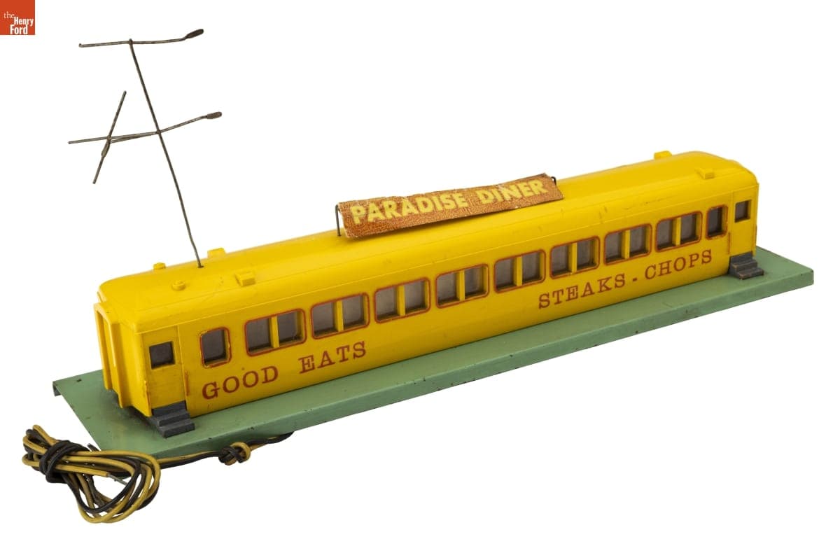 American Flyer "Paradise Diner" HO Scale Train Set Model, circa 1950