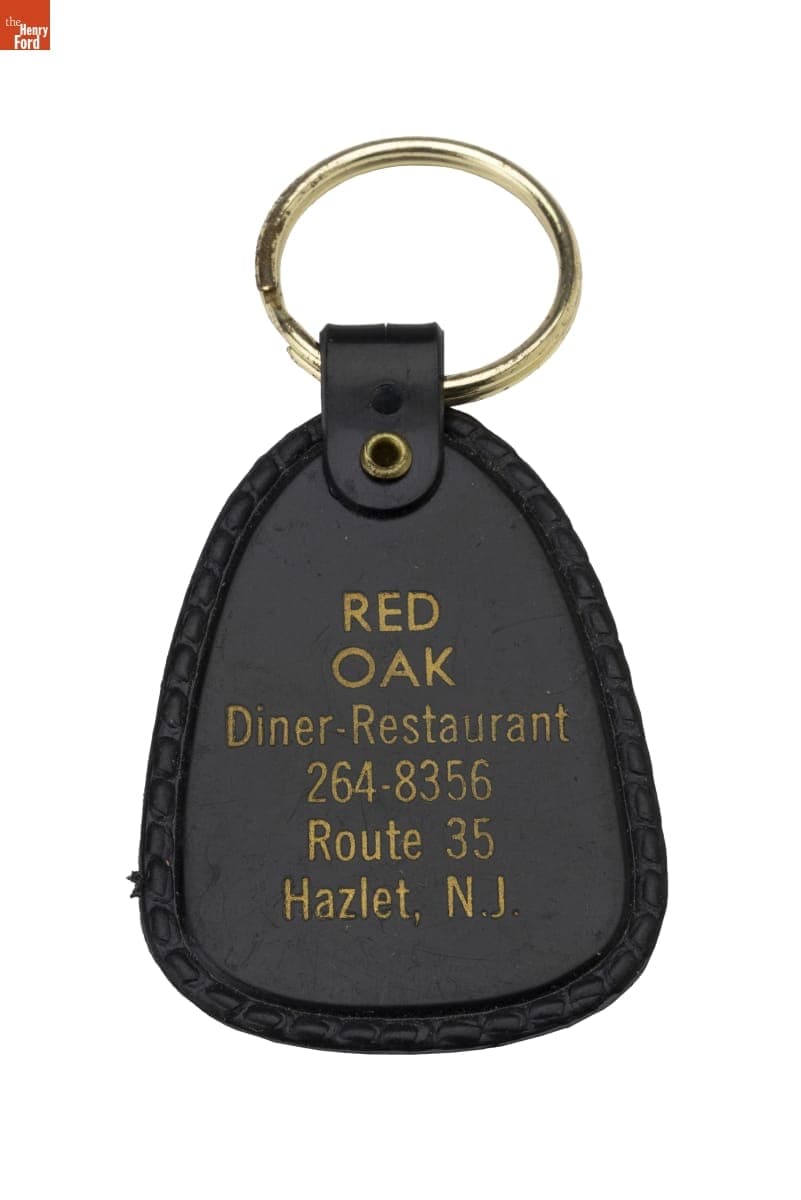 Red Oak Diner-Restaurant Keychain, Hazlet, New Jersey, 1990-1999