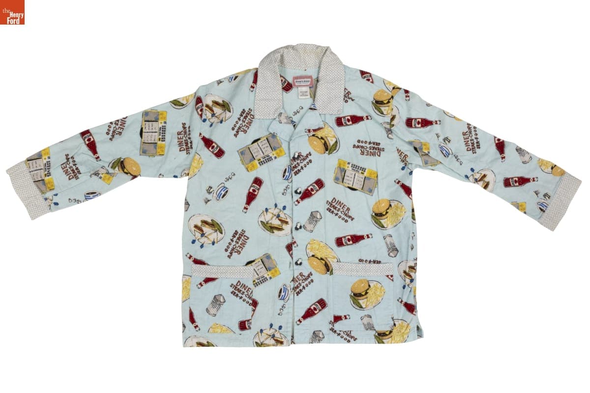 Diner-Themed Pajama Shirt, 1998-2005
