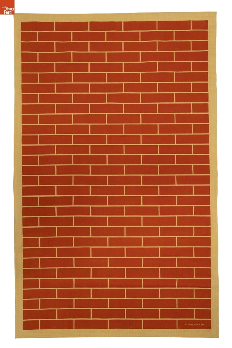 Environmental Enrichment Panel, "Brick," Designed by Alexander Girard for Herman Miller, 1972