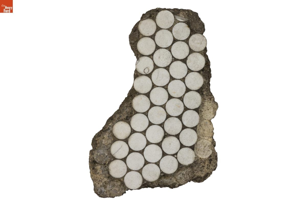 Tile Floor Fragment from the F & T Diner, Cambridge, Massachusetts, 1927