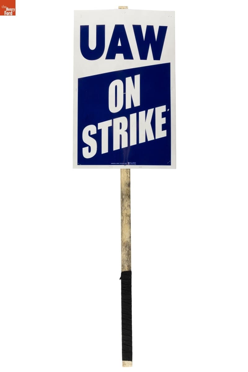 "UAW on Strike" Sign, 2023