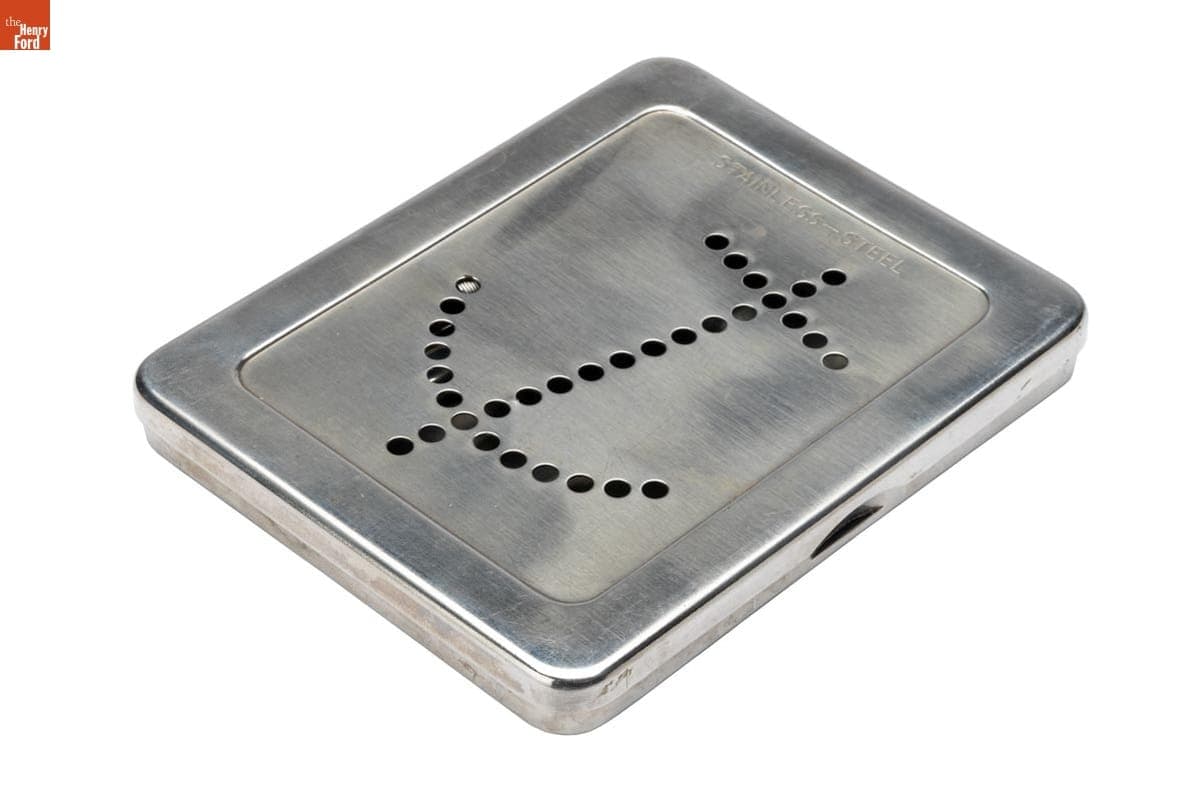 "Anchor" Syringe and Needle Sterilization Tray and Holder, circa 1930