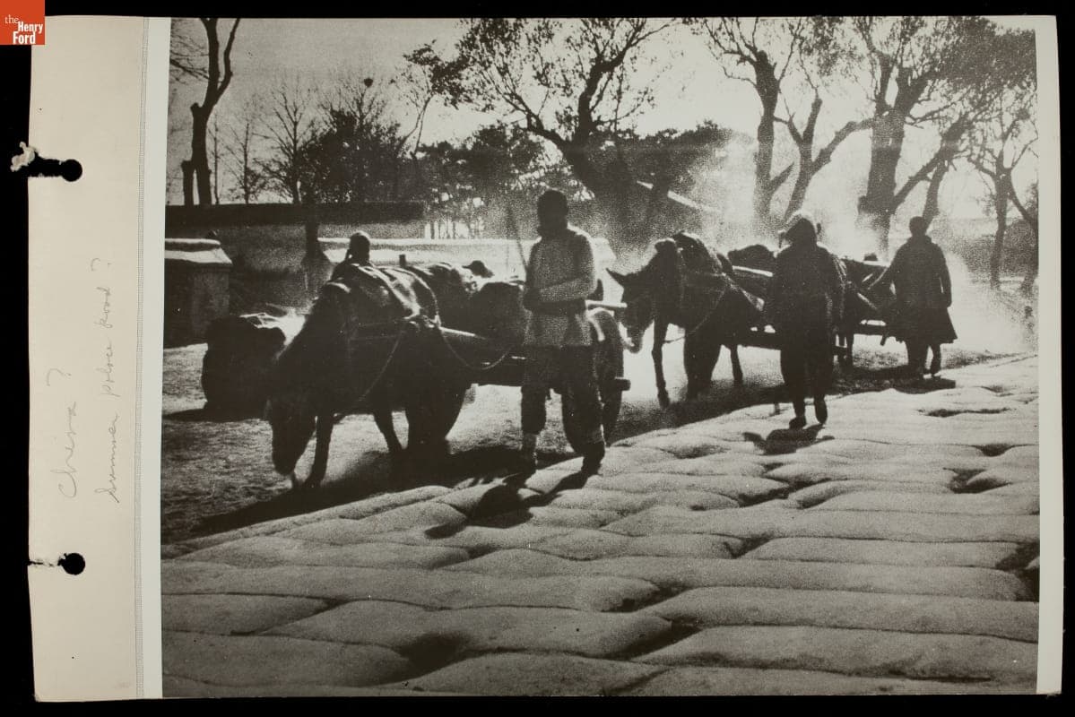 Stone Road Construction, circa 1900