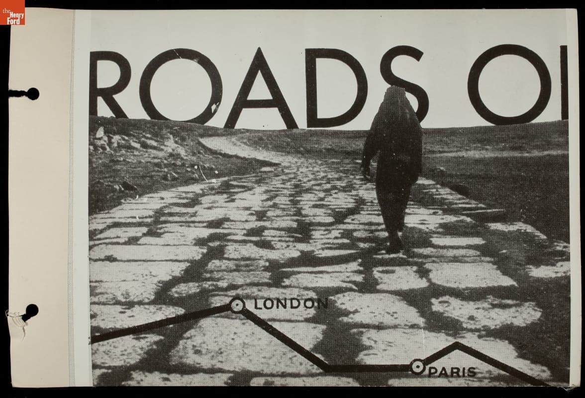 Man Walking on a Stone Road, 1934