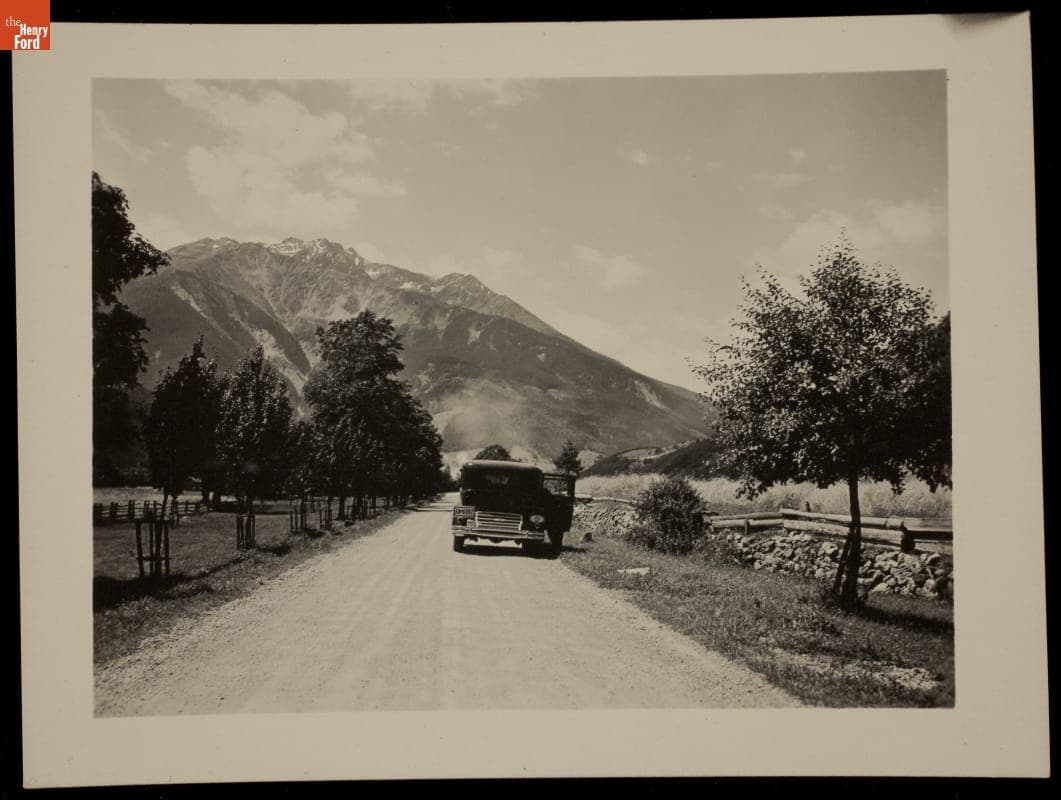 Road Between Innsbruck and Landeck, Austria, circa 1935
