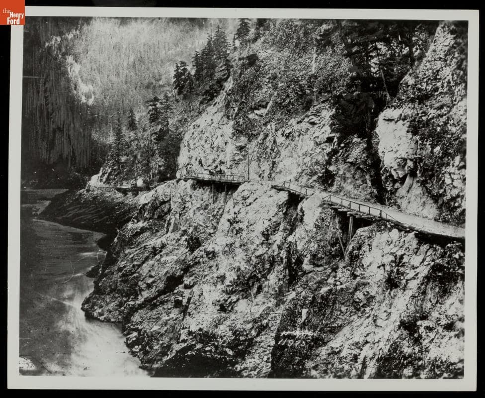 Stream Below Mountain Road Construction, circa 1900