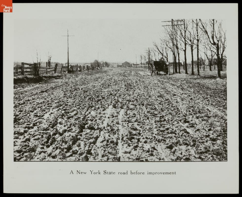 New York State Road Before Improvement, 1910