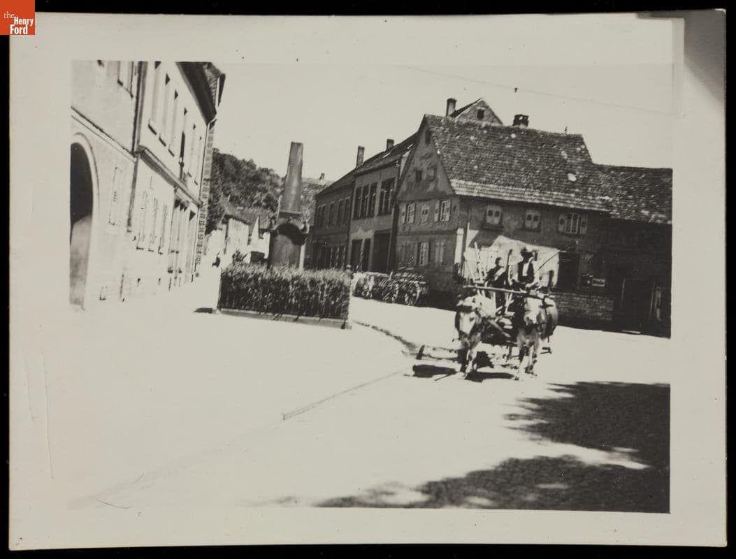 Street Scene in German Village, circa 1935