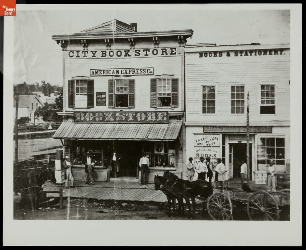 City Bookstore, Lansing, Michigan, circa 1870