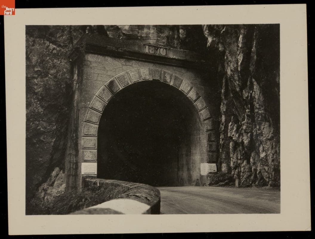 "Tunnel near Traunkirchen on the Traunsee, Austria," circa 1935
