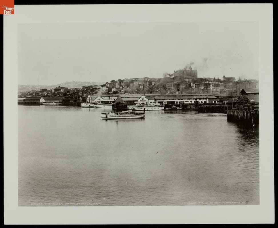 The Waterfront of Seattle, Washington, 1902