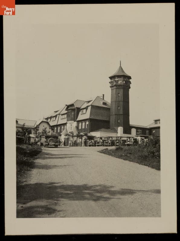 Klinovec (Keilberg) Mountain Hotel and Observation Tower, Bohemia, Czechoslovakia, circa 1935