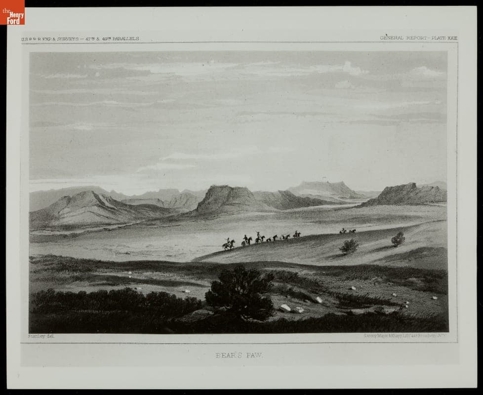 "Bear's Paw" (Photograph of a Lithograph), circa 1850