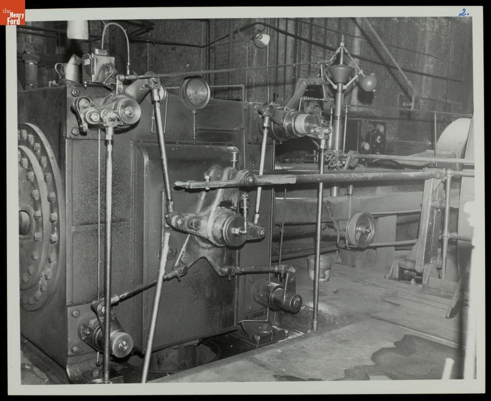 Detail View of Front of Steam Engine, circa 1912