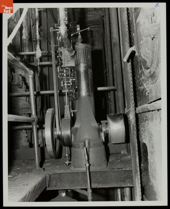 Detail View of Steam Engine, circa 1950
