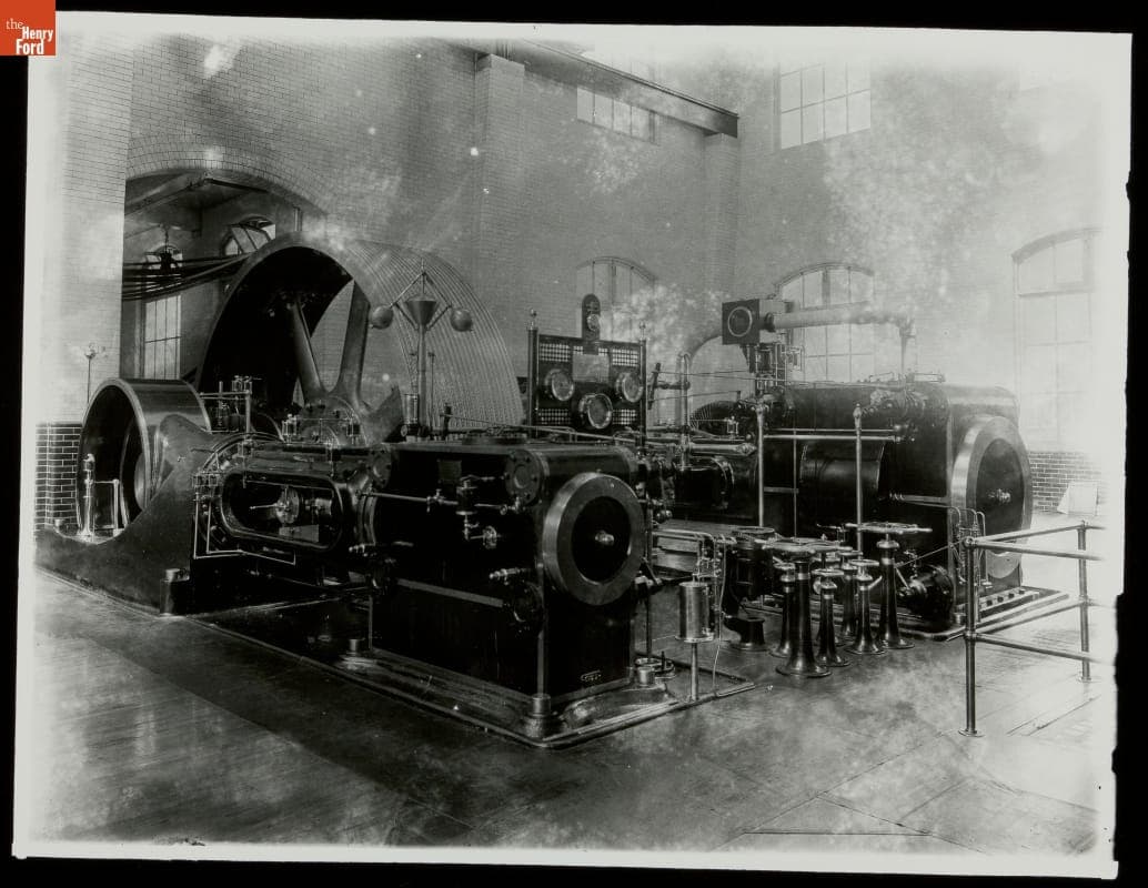Compound Engine at Manomet Textile Mill, New Bedford, Massachusetts, 1912