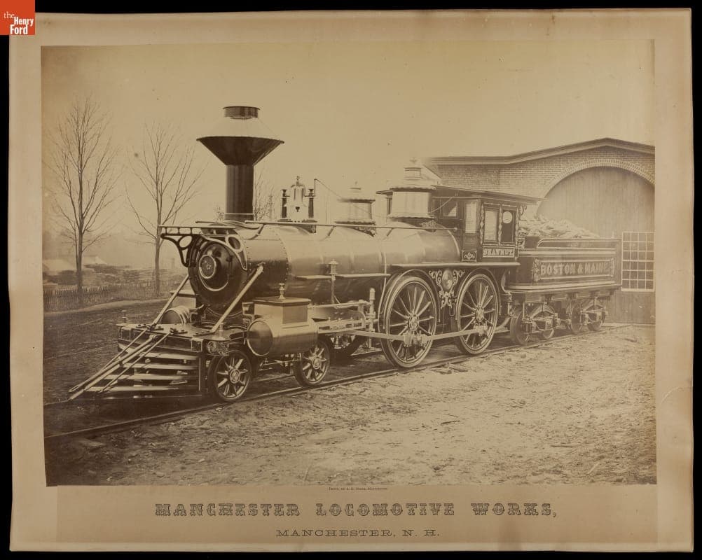 "Manchester Locomotive Works," Manchester, New Hampshire, circa 1865