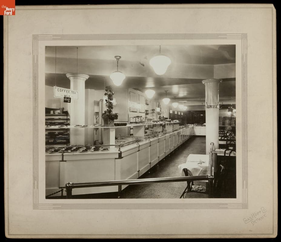 Interior of Boerth's Restaurant, Detroit, Michigan, circa 1920