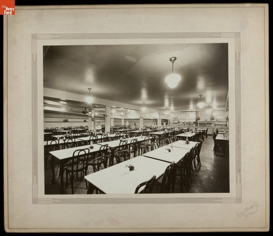 Interior of Boerth's Restaurant, Detroit, Michigan, circa 1920