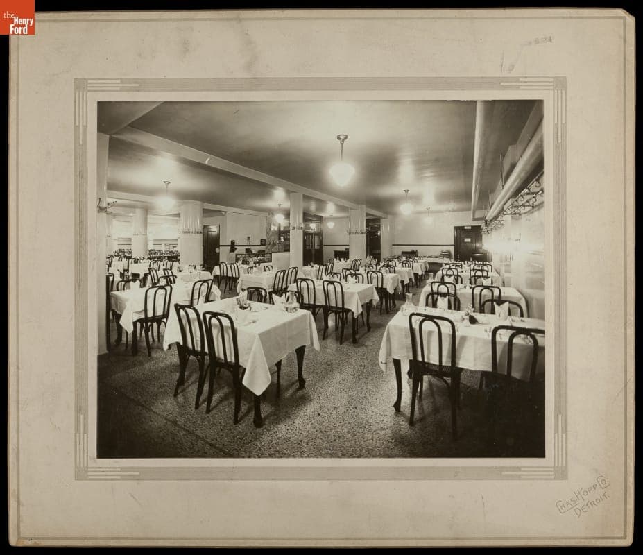 Interior of Boerth's Restaurant, Detroit, Michigan, circa 1920