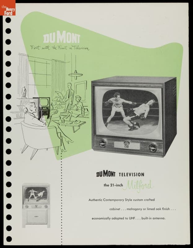"DuMont Television, the 21-Inch Milford," 1952